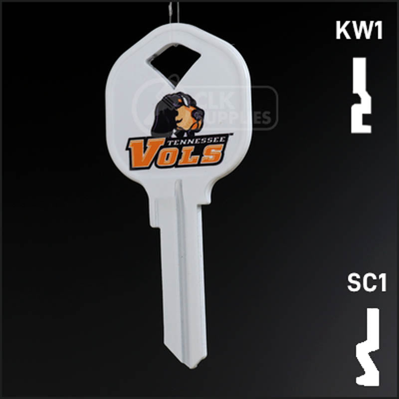 Uncut Key Blank | University of Tennessee | Choose Keyway Residential-Commercial Key Ilco