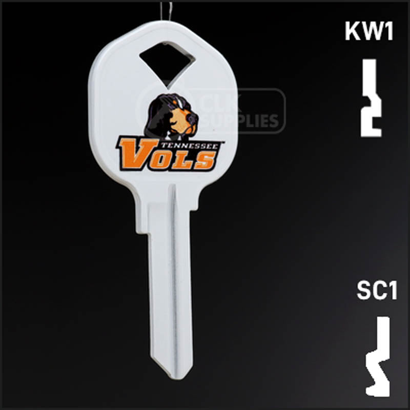 Uncut Key Blank | University of Tennessee | Choose Keyway Residential-Commercial Key Ilco