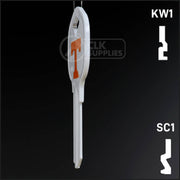 Uncut Key Blank | University of Tennessee | Choose Keyway Residential-Commercial Key Ilco