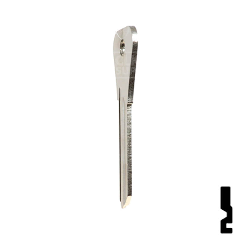 Uncut Key Blank | Weiser | L1054WB Residential-Commercial Key Ilco