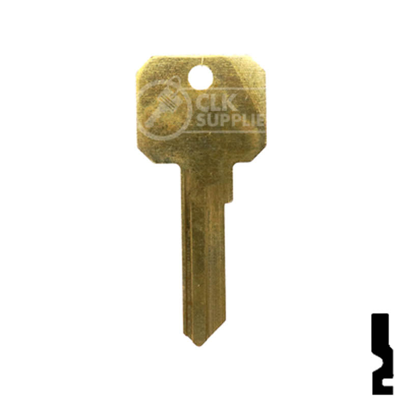 Uncut Key Blank | Weiser Neuter Bow | NB, WR3 Residential-Commercial Key Ilco