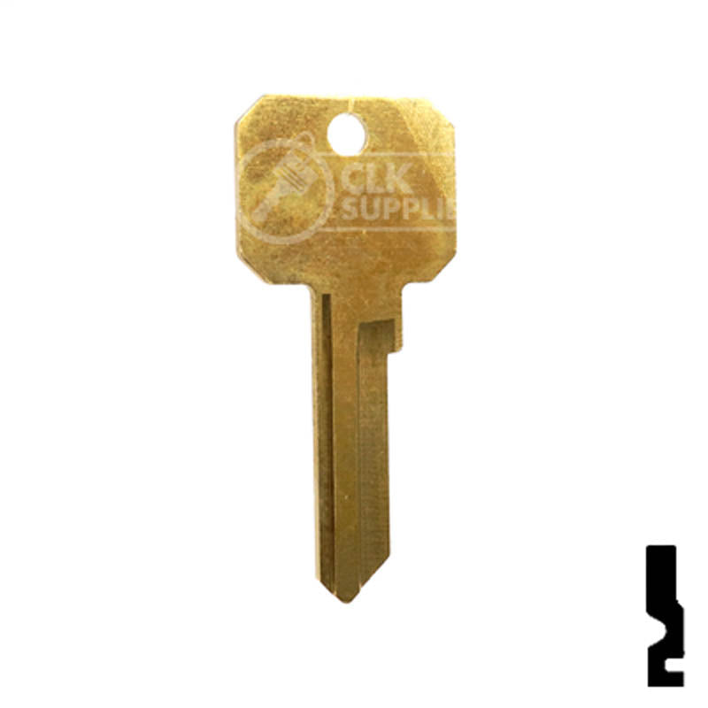 Uncut Key Blank | Weiser Neuter Bow | NB, WR3 Residential-Commercial Key Ilco