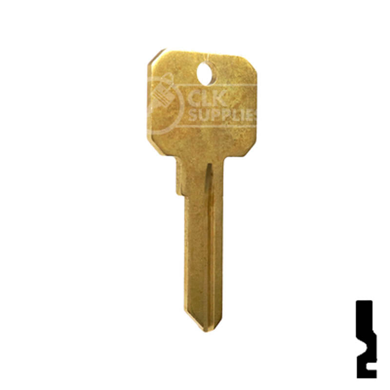 Uncut Key Blank | Weiser Neuter Bow | NB, WR3 Residential-Commercial Key Ilco