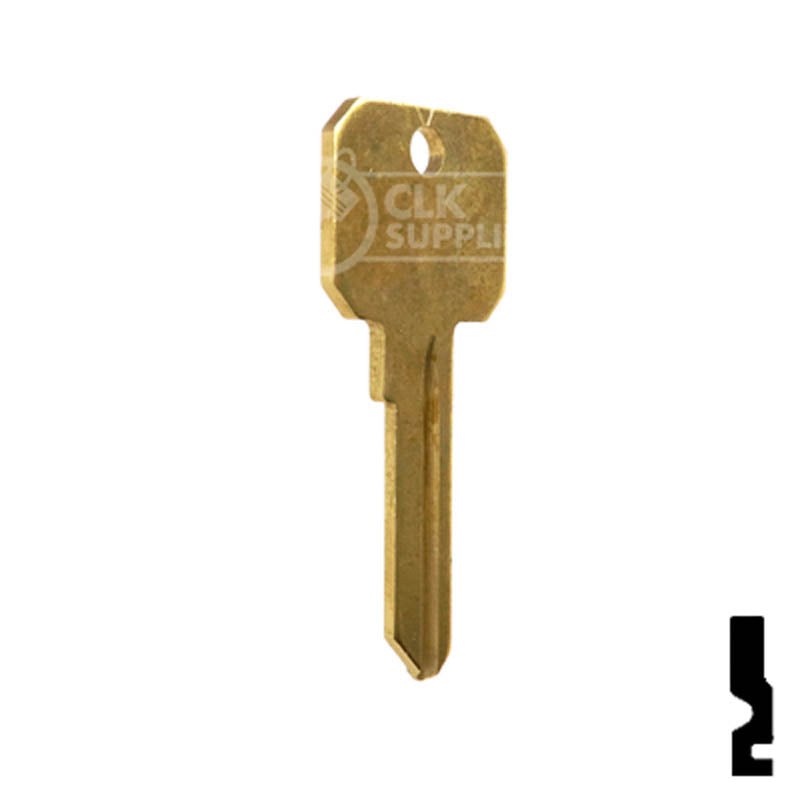 Uncut Key Blank | Weiser Neuter Bow | NB, WR3 Residential-Commercial Key Ilco