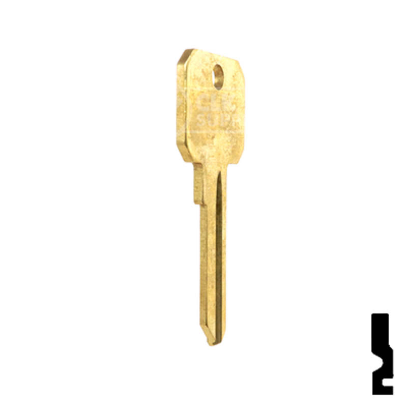 Uncut Key Blank | Weiser Neuter Bow | NB, WR3 Residential-Commercial Key Ilco