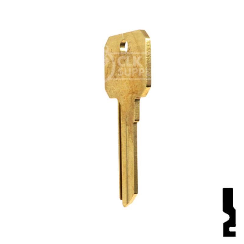 Uncut Key Blank | Weiser Neuter Bow | NB, WR3 Residential-Commercial Key Ilco