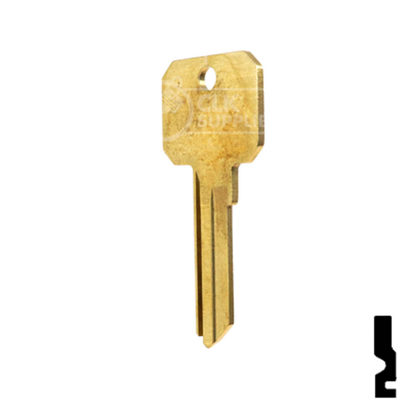 Uncut Key Blank | Weiser Neuter Bow | NB, WR3 Residential-Commercial Key Ilco