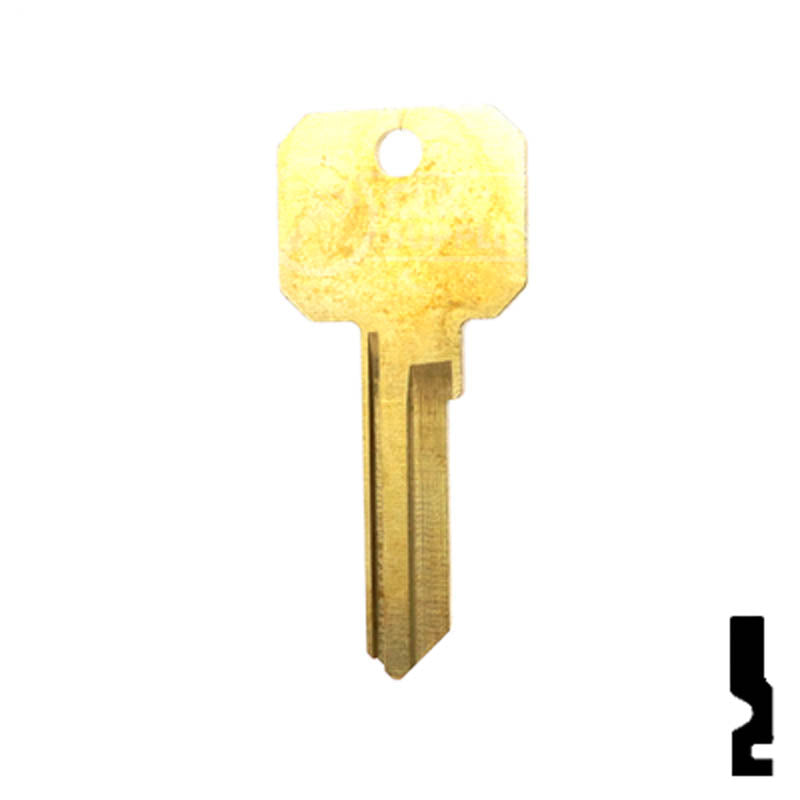 Uncut Key Blank | Weiser Neuter Bow | NB, WR3 Residential-Commercial Key Ilco