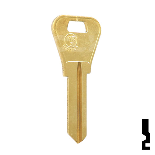 Uncut Key Blank | Weiser | WR3, 1054WB Residential-Commercial Key JMA USA