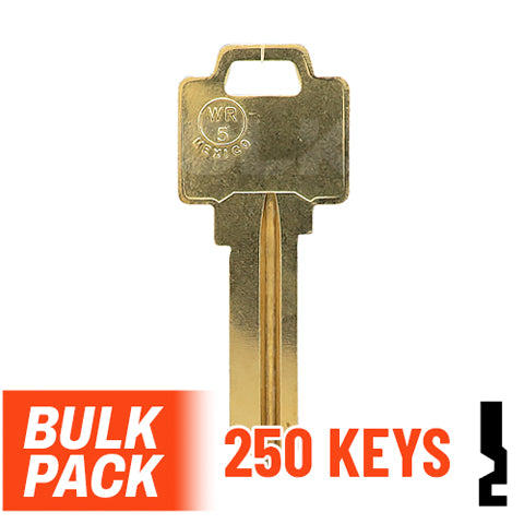 Uncut Key Blank | Weiser | WR5 - 250 Pack Residential-Commercial Key JMA USA