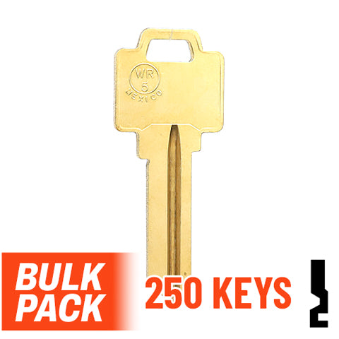 Uncut Key Blank | Weiser | WR5 - 250 Pack Residential-Commercial Key JMA USA