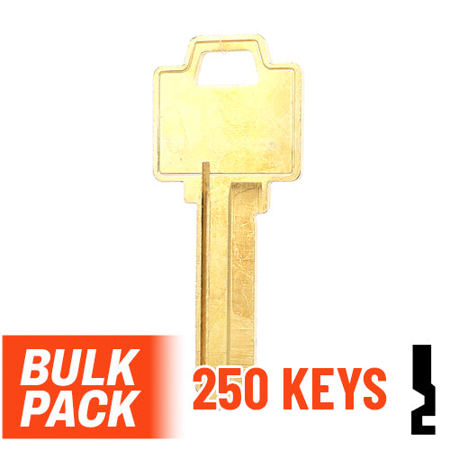Uncut Key Blank | Weiser | WR5  - 250 Pack Residential-Commercial Key Ilco