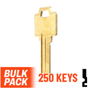 Uncut Key Blank | Weiser | WR5  - 250 Pack Residential-Commercial Key Ilco