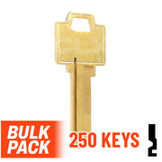 Uncut Key Blank | Weiser | WR5  - 250 Pack Residential-Commercial Key Ilco