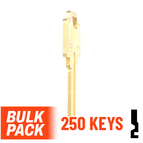 Uncut Key Blank | Weiser | WR5  - 250 Pack Residential-Commercial Key Ilco