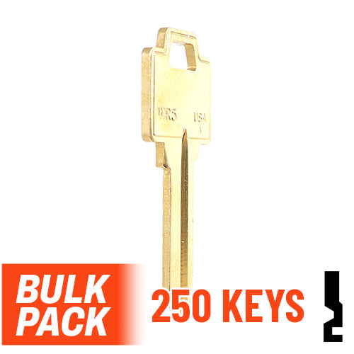 Uncut Key Blank | Weiser | WR5  - 250 Pack Residential-Commercial Key Ilco