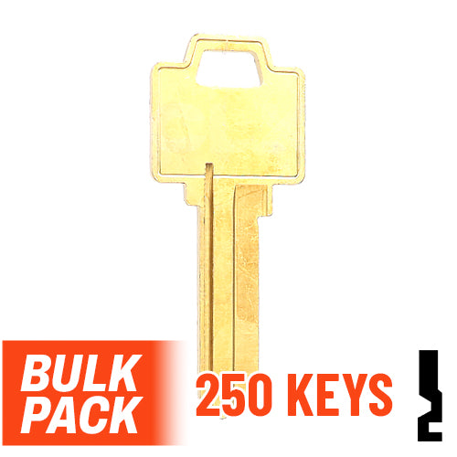 Uncut Key Blank | Weiser | WR5  - 250 Pack Residential-Commercial Key Ilco