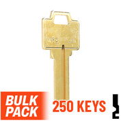 Uncut Key Blank | Weiser | WR5  - 250 Pack Residential-Commercial Key Ilco