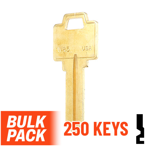 Uncut Key Blank | Weiser | WR5  - 250 Pack Residential-Commercial Key Ilco