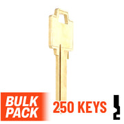 Uncut Key Blank | Weiser | WR5  - 250 Pack Residential-Commercial Key Ilco