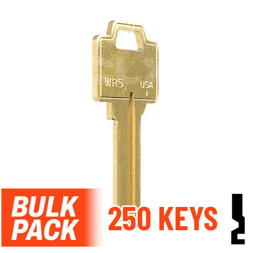 Uncut Key Blank | Weiser | WR5  - 250 Pack Residential-Commercial Key Ilco