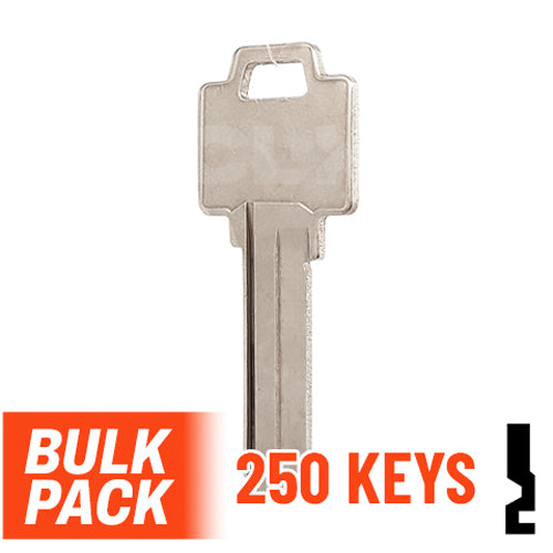 Uncut Key Blank | Weiser | WR5 - 250 Pack Residential-Commercial Key JMA USA