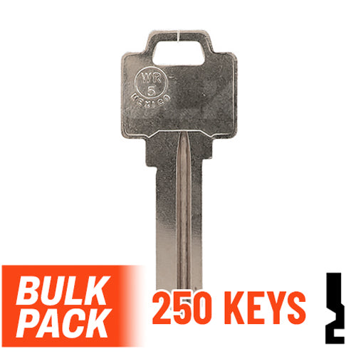 Uncut Key Blank | Weiser | WR5 - 250 Pack Residential-Commercial Key JMA USA