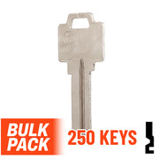 Uncut Key Blank | Weiser | WR5 - 250 Pack Residential-Commercial Key JMA USA