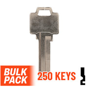 Uncut Key Blank | Weiser | WR5 - 250 Pack Residential-Commercial Key JMA USA