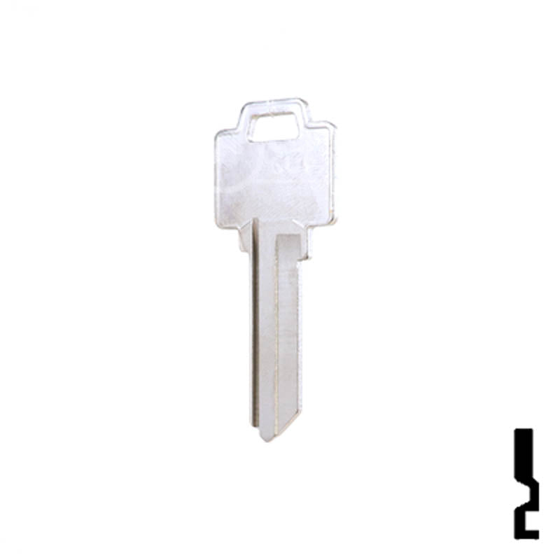 Uncut Key Blank | Weiser | WR5, N1054WB Residential-Commercial Key JMA USA