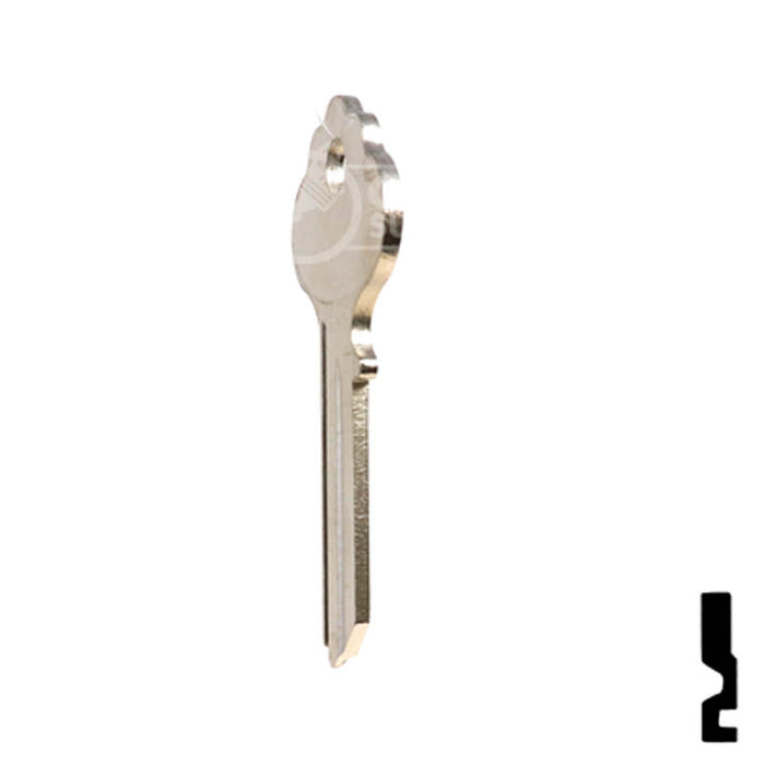 Uncut  Key Blank | Weiser | X1054WA, WR2 Residential-Commercial Key Ilco