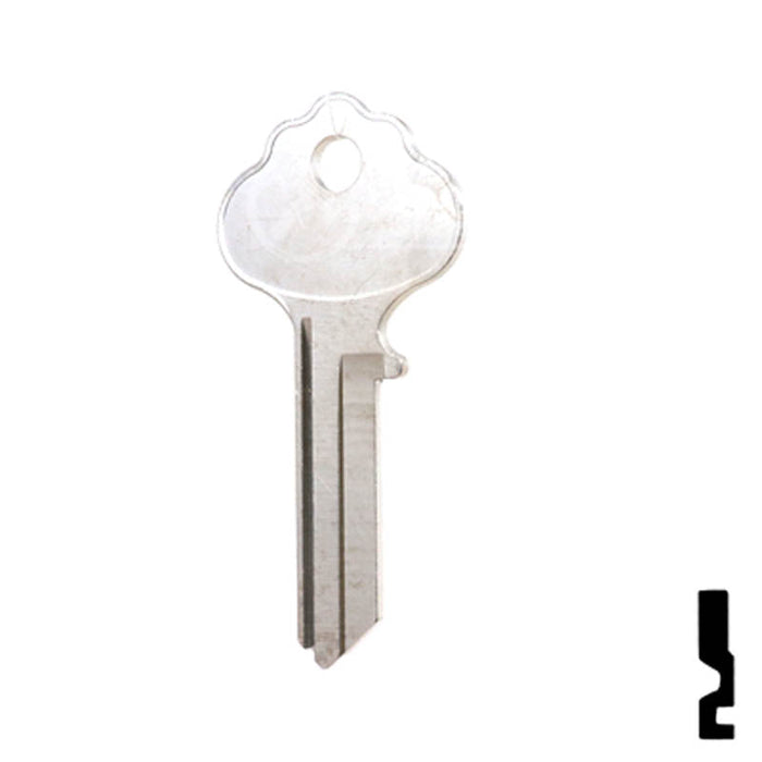 Uncut  Key Blank | Weiser | X1054WA, WR2 Residential-Commercial Key Ilco