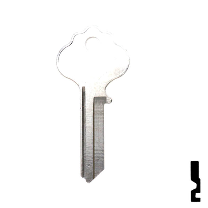 Uncut  Key Blank | Weiser | X1054WA, WR2 Residential-Commercial Key Ilco