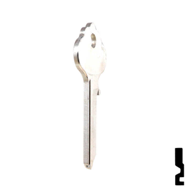 Uncut  Key Blank | Weiser | X1054WA, WR2 Residential-Commercial Key Ilco