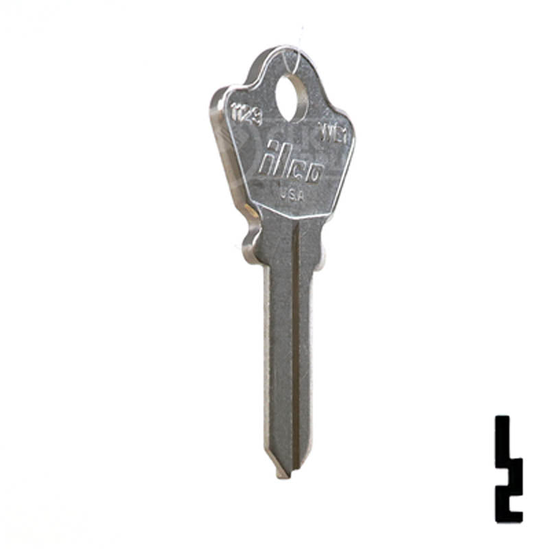 Uncut Key Blank | Welch | 1123 Residential-Commercial Key Ilco