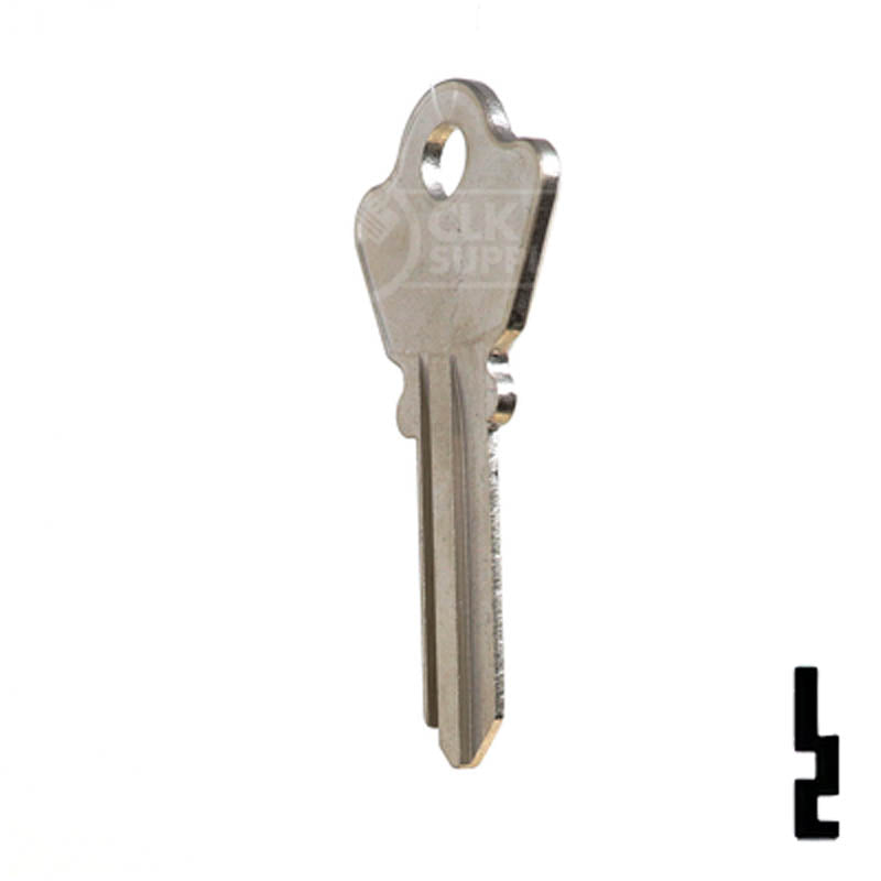 Uncut Key Blank | Welch | 1123 Residential-Commercial Key Ilco