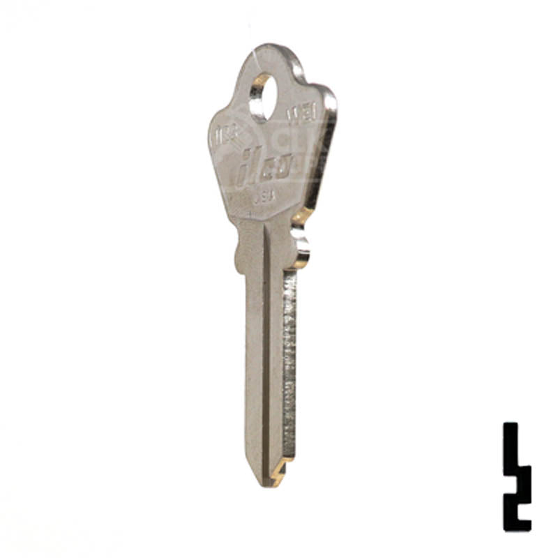 Uncut Key Blank | Welch | 1123 Residential-Commercial Key Ilco