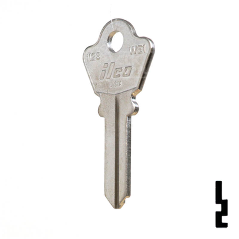 Uncut Key Blank | Welch | 1123 Residential-Commercial Key Ilco