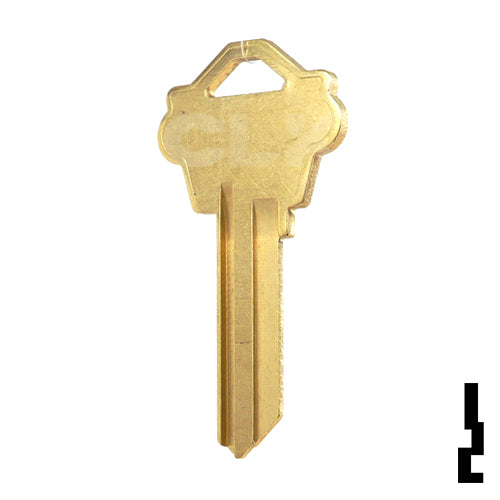 Uncut Key Blank | Weslock | WK2, 1175N Residential-Commercial Key JMA USA