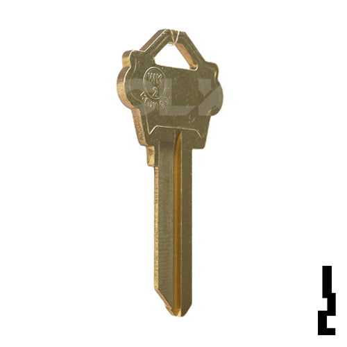 Uncut Key Blank | Weslock | WK2, 1175N Residential-Commercial Key JMA USA