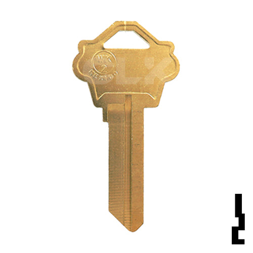 Uncut Key Blank | Weslock | WK2, 1175N Residential-Commercial Key JMA USA