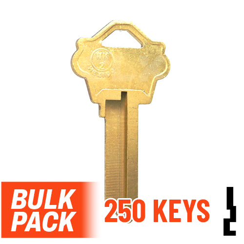 Uncut Key Blank | Weslock| WK2 Residential-Commercial Key JMA USA