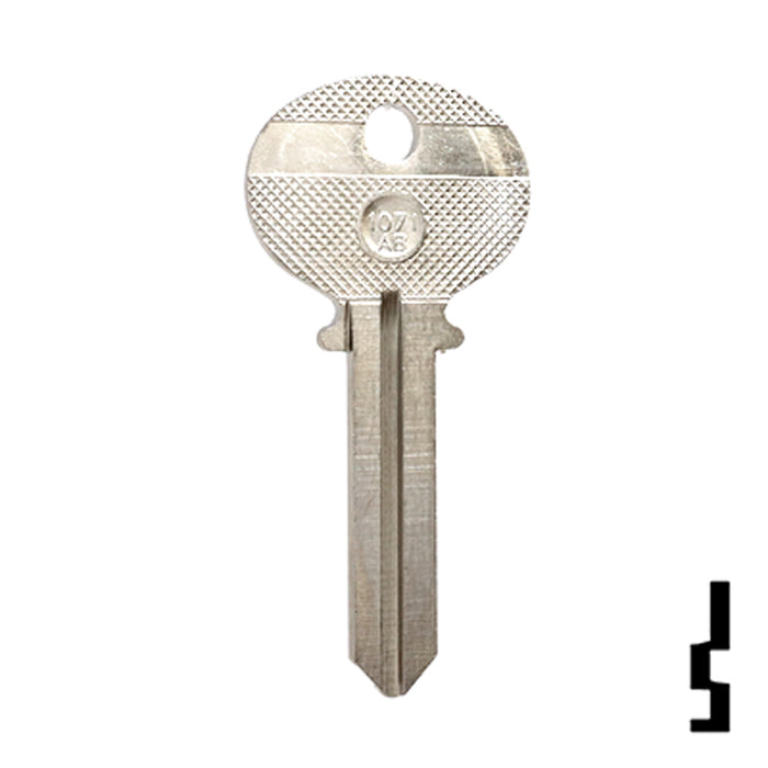 Uncut Key Blank | Wilson Bohannon | 1071AB Residential-Commercial Key Ilco