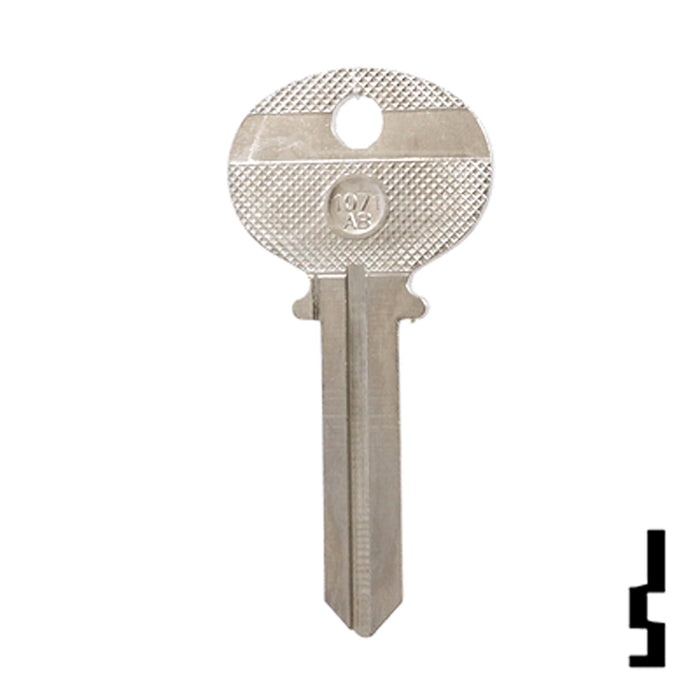 Uncut Key Blank | Wilson Bohannon | 1071AB Residential-Commercial Key Ilco