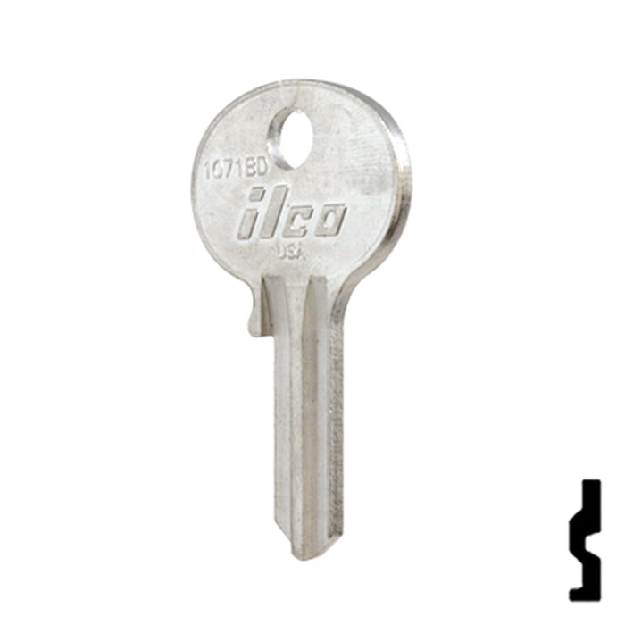 Uncut Key Blank | Wilson Bohannon | 1071BD Residential-Commercial Key Ilco