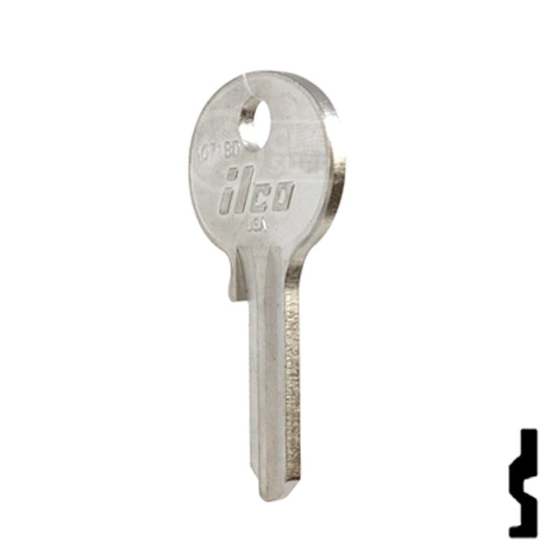 Uncut Key Blank | Wilson Bohannon | 1071BD Residential-Commercial Key Ilco