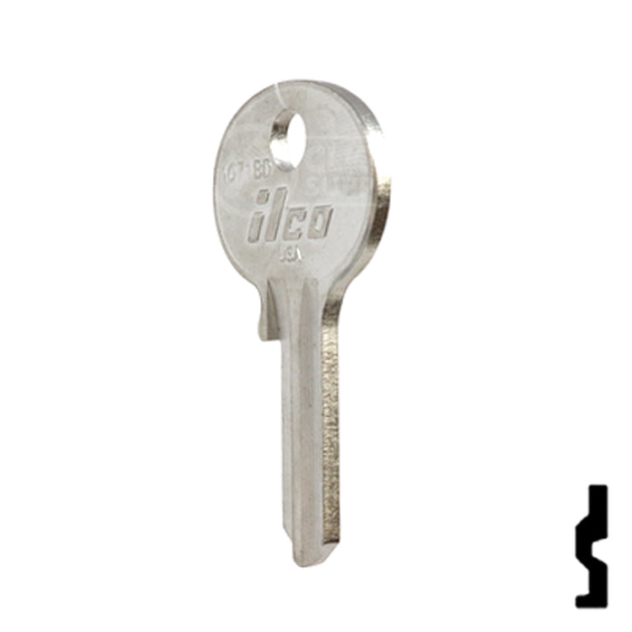 Uncut Key Blank | Wilson Bohannon | 1071BD Residential-Commercial Key Ilco