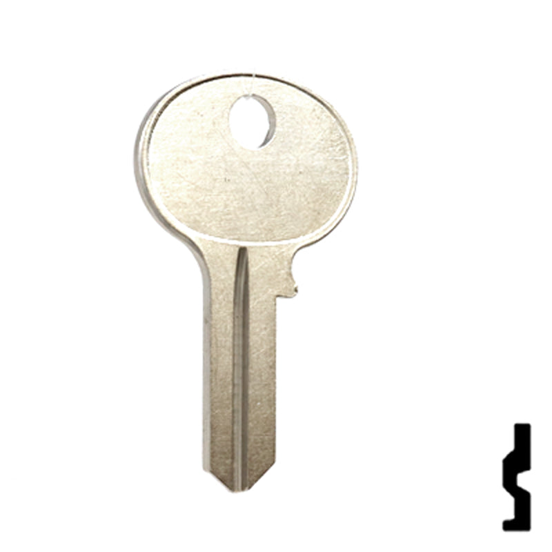 Uncut Key Blank | Wilson Bohannon | 1071BD Residential-Commercial Key Ilco
