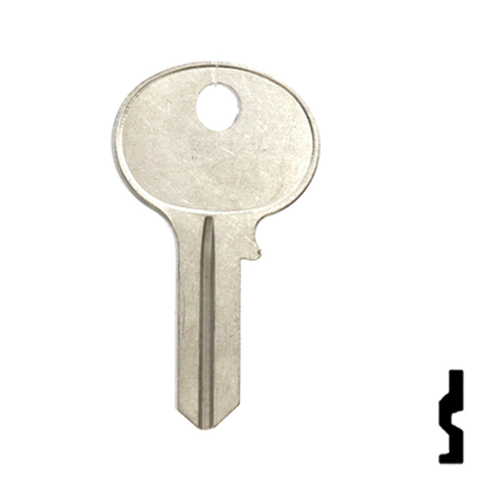 Uncut Key Blank | Wilson Bohannon | 1071BD Residential-Commercial Key Ilco