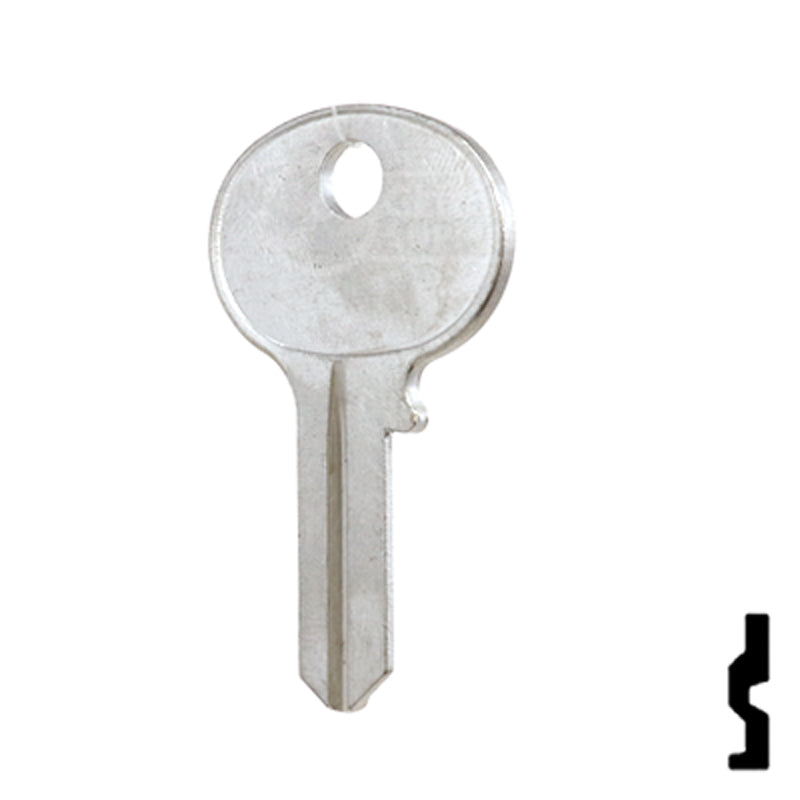 Uncut Key Blank | Wilson Bohannon | 1071BD Residential-Commercial Key Ilco